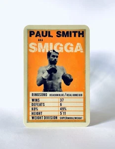 2016 Boxing Ringwalk PAUL SMITH RC Trading Card 3.25” UK Top Trumps YELLOW BASE - Picture 1 of 3