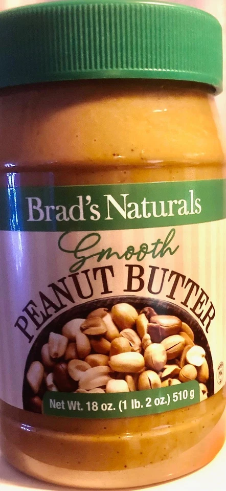 *** Paquete de 2 *** Nuevo tarro de mantequilla de maní suave Brad's Naturals para untar 1 lb 2 oz Foto 1 de 1