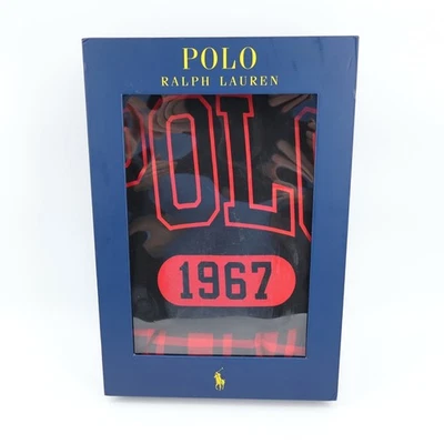 NEW Polo Ralph Lauren Men's M Pajama Set 2 Piece Black Red Plaid 1967 MSRP $98 - Image 1 of 4