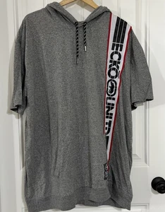 ☆ ECKO UNLTD AUTENTICA Y2K T-SHIRT UOMO CON CAPPUCCIO TASCA MANICA CORTA TAGLIA XL - Foto 1 di 10