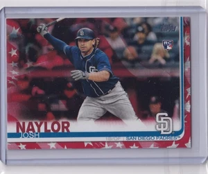 2019 Topps Update JOSH NAYLOR Rookie Independence Day Parallel 44/76 US43 Padres - Picture 1 of 2