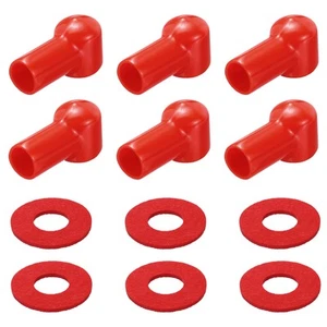 Battery Terminal Cover, 6 Pcs Battery Terminal Red L15-20-49mm - Afbeelding 1 van 8