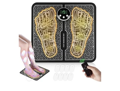 Almohadilla masajeadora de pies eléctrica EMS estimulador muscular cojín de pies masajeador de pies estera  Foto 1 de 4