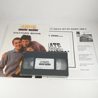 Ultimate Sweater Machine Bond America-VHS Tape Manual and Pattern Book - Image 1 of 4
