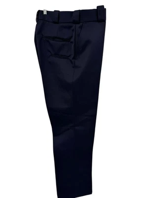 Vtg Fechheimer Police Security Uniform Pants Navy Blue Size 35 Short Wool Blend - Image 1 of 4