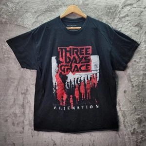 T-shirt grafica Three Days Grace Alienation XL maglietta band nera rock metal - Foto 1 di 13