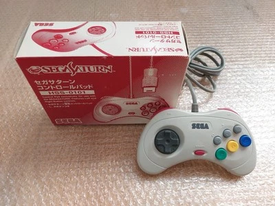 Sega Saturn White Official Controller Pad HSS-0101 - JP Import Boxed- UK Stock - Image 1 of 4