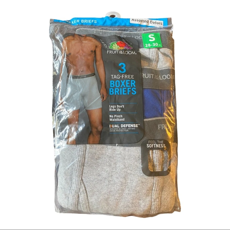 Fruit Of The Loom Tag Free Boxer Briefs Size Small 28-30” - Image 1 of 1