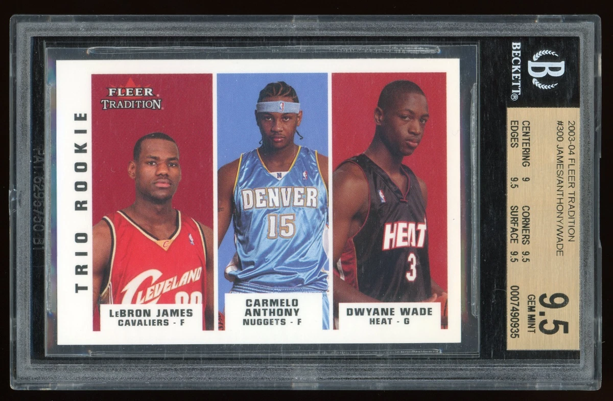 2003-04 Fleer Tradition - Carmelo Anthony/LeBron James/Dwyane Wade