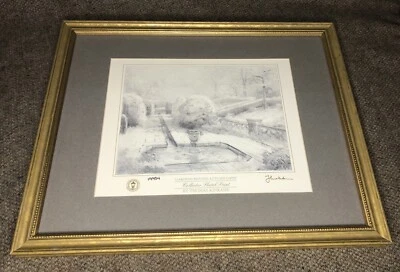 THOMAS KINKADE GARDEN BEYOND AUTUMN GATE COLECCIONISTAS BOCETO IMPRESIÓN ENMARCADO MATE Foto 1 de 4