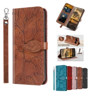 For Google Pixel 8A 7A 6A 8 7 Pro Cell Phone Case PU-Leather Cover Flip Wallet - Picture 1 of 68