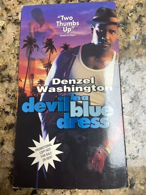 Vintage Devil In A Blue Dress Denzel Washington PROMO VHS Cassette Tape RARE - Image 1 of 4