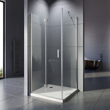 Eckeinstieg Duschkabine Duschabtrennung NANO Glas Duschtür 195cm Dusch Duschwand