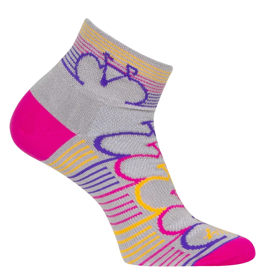 SockGuy Women's Classic Low Streamline Cycling Socks - Breathable Synthetic