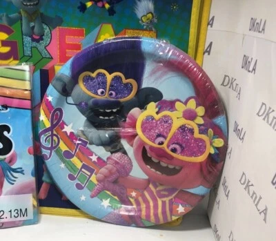 Товары, баннеры, наклейки, тарелки, наборы для украшения дня рождения «Тролли» - Изображение 1 из 4