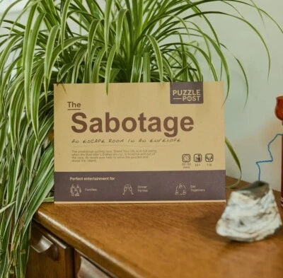 Sabotage Escape Room In An Envelope | Great For Groups - Families & Friends - Image 1 of 3