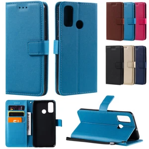 Leather Wallet Flip Stand Cover Case For Huawei P Smart P40 P30 P20 P10 Lite Pro - Picture 1 of 19