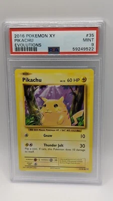 2016 Pokémon XY Evolutions Pikachu 35/108 PSA 9 MINT! - Image 1 of 2