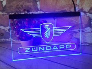 Zündapp-LED-Neonlichtschild, Nachtlampe, Spielzimmer, Shop-Party neu 20x30cm - Bild 1 von 1