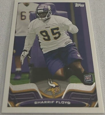 2013 Topps Football Sharrif Floyd Minnesota Vikings Rookie Card #257 - Image 1 of 3