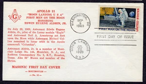 1969 Apollo 11 Man on the Moon (C76) - Kourolis Masonic FDC TA831 - Picture 1 of 1