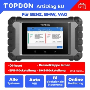 TOPDON Artidiag EU KFZ OBD2 Diagnosegerät Active Tests ECU Coding Gratis-Update - Bild 1 von 13