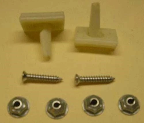 1964 Chevy Impala, Super Sport, or Belair, Front Fender Eyebrow Molding Clip Set - Image 1 of 1