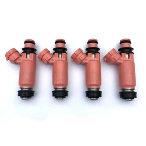 SET OF 4 New STI Pink 565cc Fuel Injectors 195500-3910 for Subaru - Picture 1 of 4