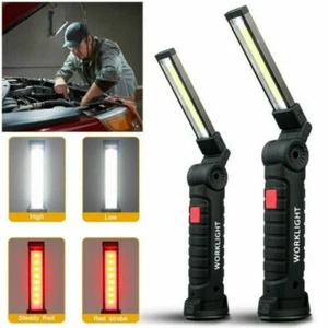 Magnetic USB Rechargeable COB LED Work Light Inspection Hand Torch Flashlight - Picture 1 of 17