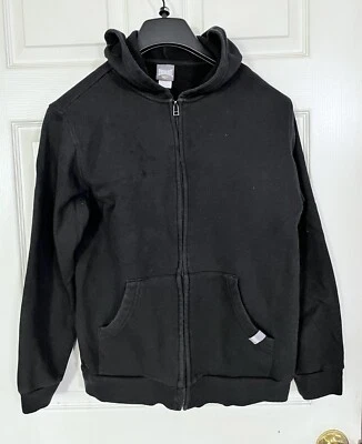 Youth Boys Everlast Sweater Hoodie L Large 14/16 Black Full Zip Front Pockets - Image 1 of 4