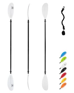 Kayak Paddle 86in/218cm Alloy Shaft Kayaking Boating Canoeing Oar with Paddle... - Picture 1 of 6