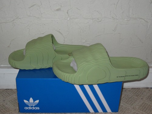 Adidas adilette 22 Slide Magic verde lime da uomo taglia 10 NUOVO! GX6946 2022 Sandalo