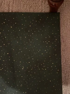 Benartex Mottled Dark Green With Glittery Gold Splatter Dots Fabric 3 Yards 4” - Picture 1 of 5