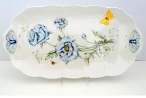 Lenox Butterfly Meadow längliches Sandwich Tablett 14 3/4 x 7 3/4  - Bild 1 von 3
