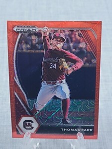 2021 Thomas Farr SP RED MOJO Refractor Rookie Rc Panini Prizm Draft Picks