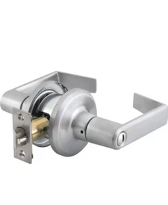 STANLEY DORMAKABA Mechanical Lockset QTL240E626RAFLR Cylindrical, - SILVER - Picture 1 of 6