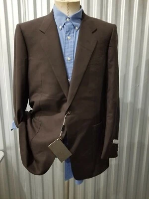 NWT Corneliani patch pocket Wool Brown 43L Sport Coat Blazer Jacket - Image 1 of 4