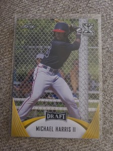 2021 Leaf Draft #43 Michael Harris II Gold RC ROY 🔥Atlanta Money Mike!!