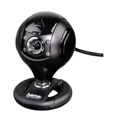 Hama HD Webcam Protect Web-Kamera mit Mikrofon LED 720p USB 2.0 PC Notebook - Bild 1 von 2
