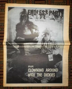 RARE 1988 Endless Party #22 music fanzine: The Dickies The Sugarcubes Hurricane - Picture 1 of 4