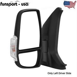 Left Driver Side Mirror Door Mirror for 2015-2021 Ford Transit 150 250 350 350HD - Picture 1 of 9