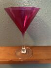 Crate & Barrel Gem Pink Martini Glass Germany 375-993-10oz-NWT