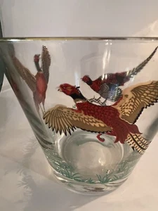 mid century Atlas glass pheasant ice bucket 5 in tall no Chip retro Vintage - Picture 1 of 8