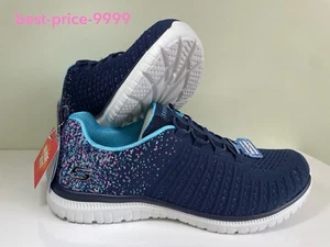 Skechers - Size 8 or 10 Wide - Women's Virtue Walking Shoes Navy - New - Picture 1 of 18