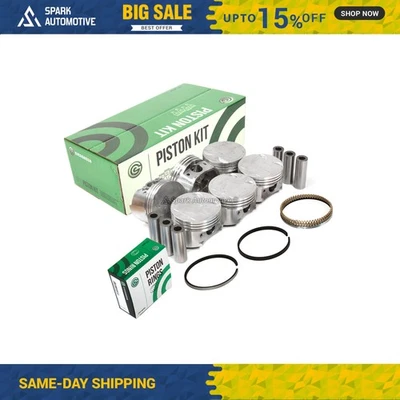 Pistons w/ Rings fit 95-00 Chrysler Cirrus Dodge Stratus Avenger - Image 1 of 4