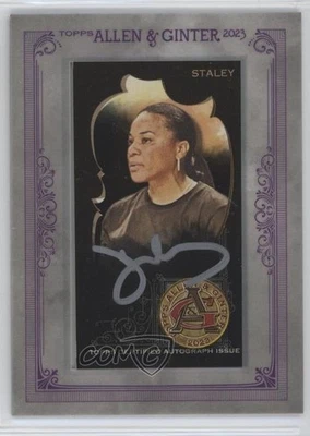 2023 Topps Allen & Ginter X Framed Mini Non-Baseball /25 Dawn Staley Auto HOF - Image 1 of 2