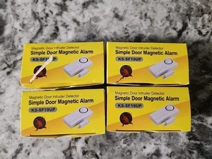 4 PACKS - DOOR WINDOW ENTRY ALARM Wireless Magnetic Alert. Brand New - Picture 1 of 3