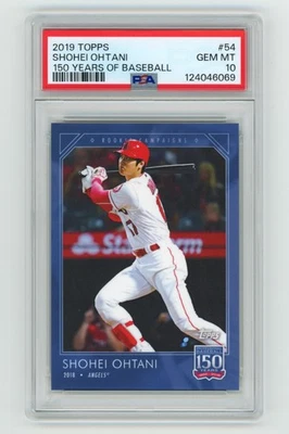 Shohei Ohtani 2019 Topps 150 Years of Baseball #54 PSA 10 GEM MT Low POP MVP ROY - Image 1 of 2