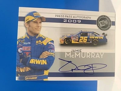 2009 Press Pass Auto Silver Jamie McMurray Auto - Image 1 of 2