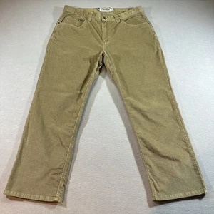Pantalone chino uomo Mountain Khakis 38x30 velluto a coste marrone casual lavoro cotone difetto - Foto 1 di 13